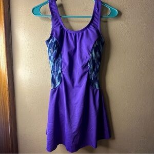 Womens Dolfin Aquashape Bathing Suit/skirt One Piece Size 32/6